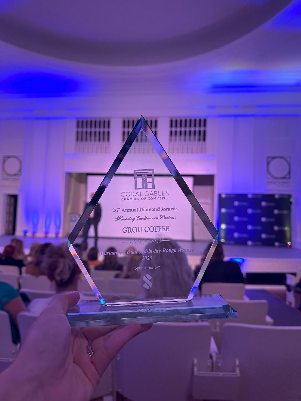 GROU Gana el Premio Diamond-in-the-Rough en los Diamond Awards de Coral Gables 2023